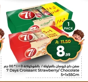 7 Days Strawberry/Chocolate Croissant