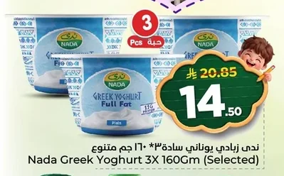 ندى زبادي يوناني سادة