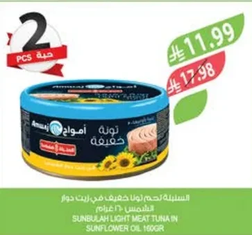 Light Meat Tuna in Sunflower Oil