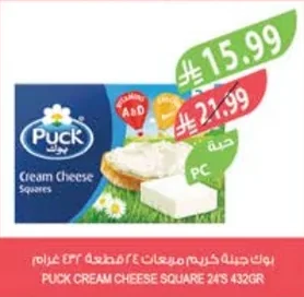 Puck Cream Cheese Squares