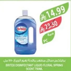 Britex Disinfectant Liquid Spring Floral Scent 750ml