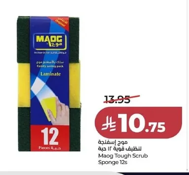 موج إسفنجة تنظيف قوية