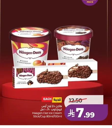 Haagen Dazs Ice Cream Stick/Cup 80ml/100ml