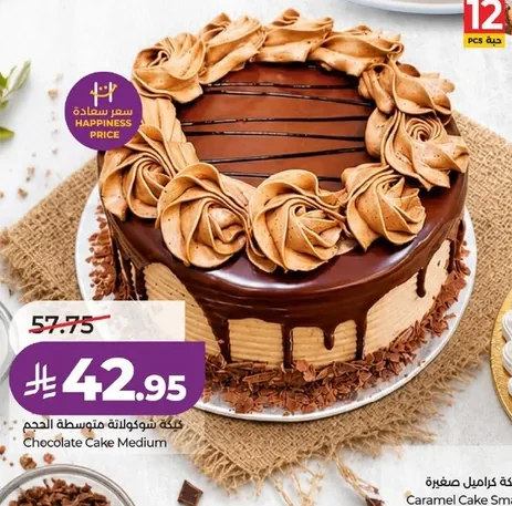 كيكة شوكولاتة متوسطة الحجم