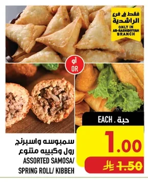 ASSORTED SAMOSA/ SPRING ROLL/ KIBBEH