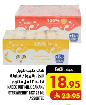 Nadec Long Life Milk Banana / Strawberry