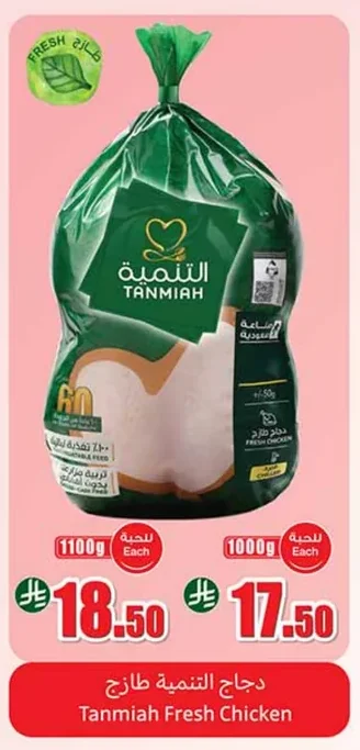 دجاج التنمية طازج