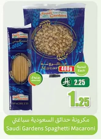 مكرونة حدائق السعودية سباغتي