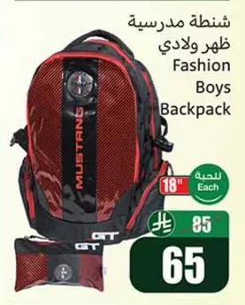 شنطة مدرسية ظهر ولادي