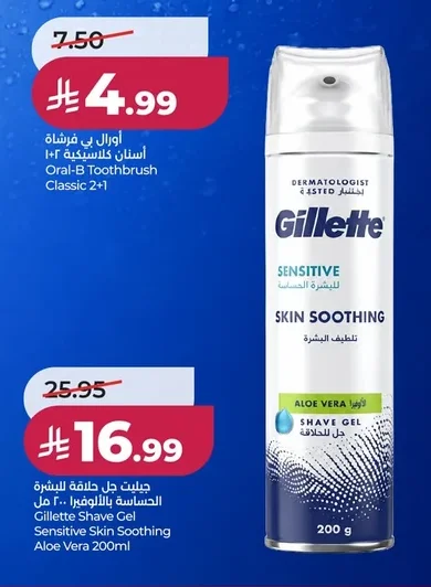 Gillette Shaving Gel for Sensitive Skin