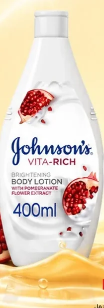 Johnson's Vita-Rich Brightening Body Lotion with Pomegranate Flower Extract