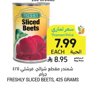Sliced Beetroot, Freshly