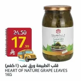 قلب الطبيعة ورق عنب
