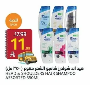 هيد اند شولدرز شامبو الشعر متنوع (٣٥٠ مل)