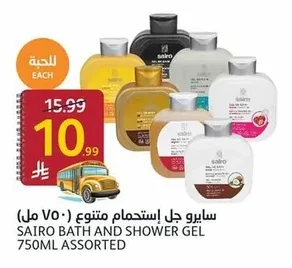 BATH AND SHOWER GEL 750ML ASSORTED