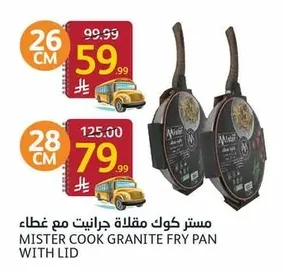 Mister Cook Ceramic Non-Stick Frying Pan with Lid