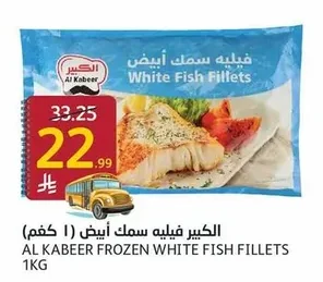 الكبير فيليه سمك أبيض