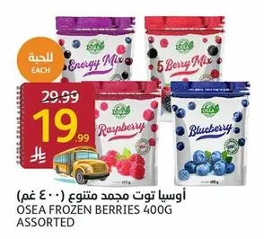 أوسيا توت مجمد متنوع