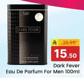 Dark Fever Eau De Parfum For Men 100ml