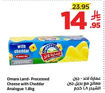 Processed Cheddar Cheese (Cheese Alternative)