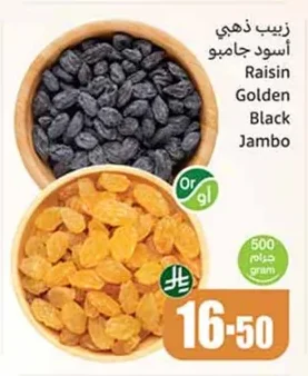 Raisin Golden Black Jambo
