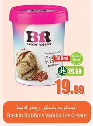 Baskin Robbins Vanilla Ice Cream