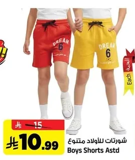 Boys Shorts Astd
