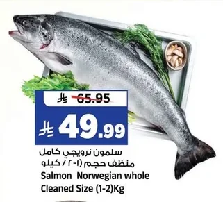 Salmon Norwegian whole Cleaned Size