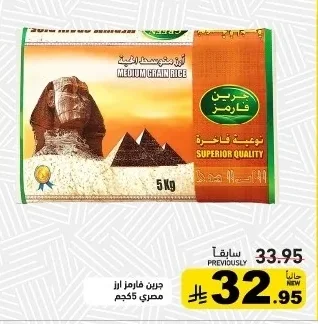 جرين فارمز ارز مصري 5 كجم