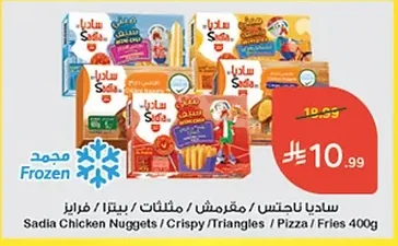ساديا ناجتس / مقرمش / مثلثات / بيتزا / فرايز ٤٠٠غ