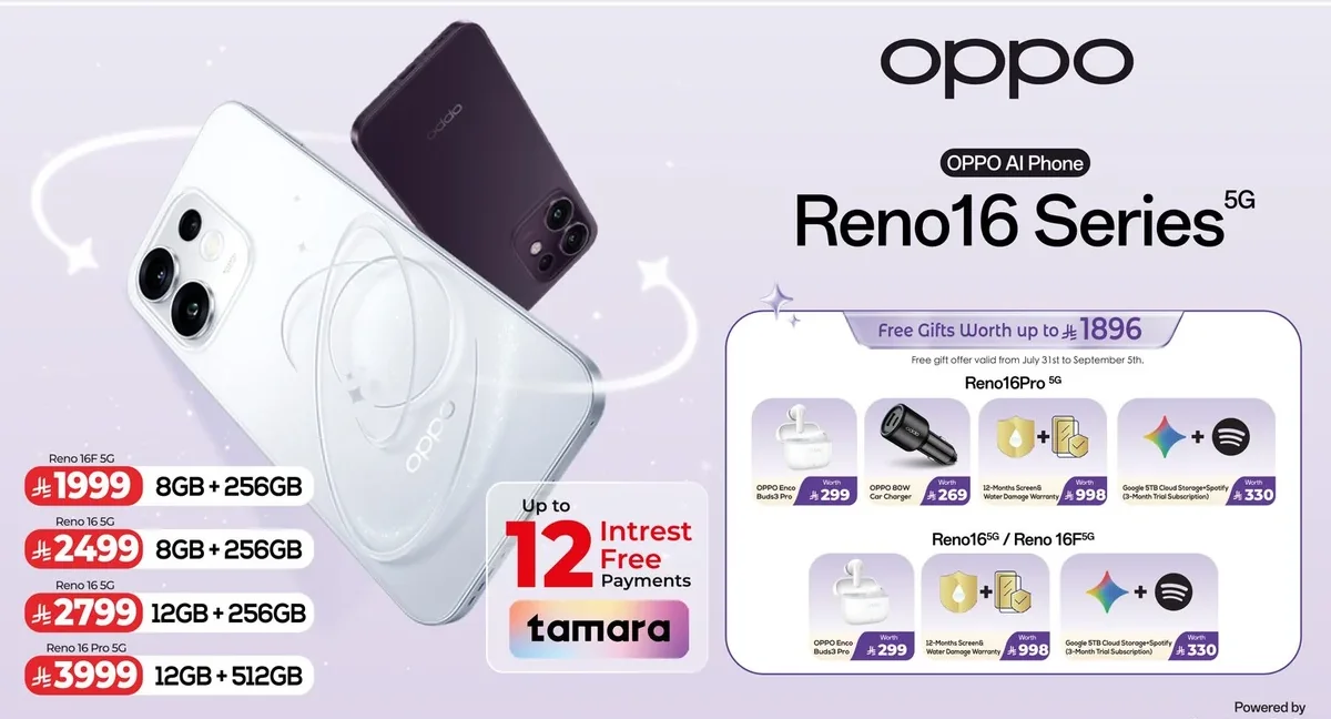 OPPO Reno16 Series 5G AI Phone