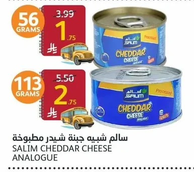 سالم شبيهة جبنة شيدر مطبوخة