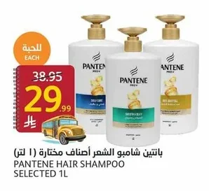 بانتين شامبو الشعر أصناف مختارة (١ لتر)