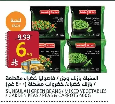 GREEN BEANS / MIXED VEGETABLES / GARDEN PEAS / PEAS & CARROTS