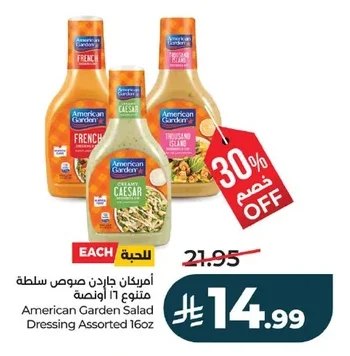 أمريكان جاردن صوص سلطة متنوع