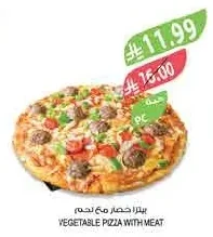 VEGETABLE PIZZA WITH MEAT