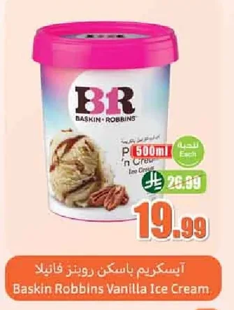 Baskin Robbins Vanilla Ice Cream