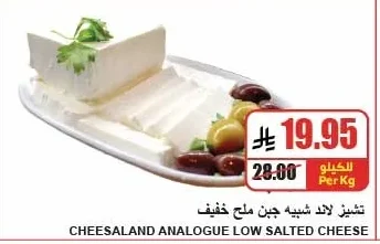 CHEESALAND ANALOGUE LOW SALTED CHEESE