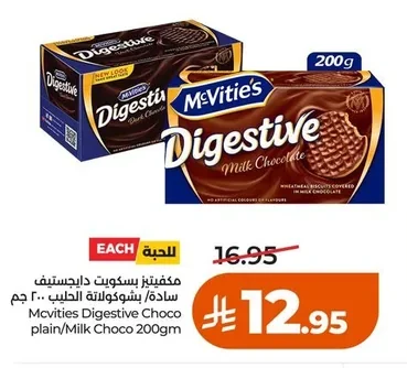 McVities Digestive Choco plain/Milk Choco