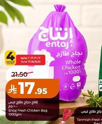 إنتاج دجاج طازج كيس