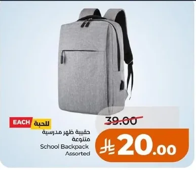 School Backpack Assorted
