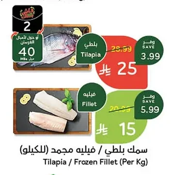 سمك بلطي / فيليه مجمد