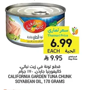قطع تونة في زيت نباتي