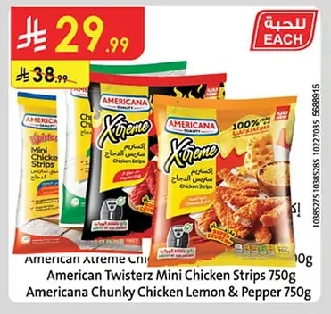 Americana American Twisters Mini Chicken Strips 750g