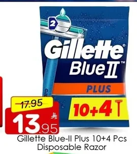 Blue-II Plus 10+4 Pcs Disposable Razor