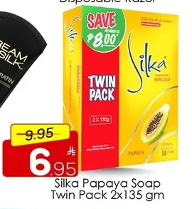 Silka Papaya Soap Twin Pack 2x135 gm