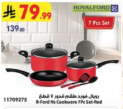 R-Ford Ns Cookware 7Pc Set-Red