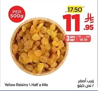 Yellow Raisins