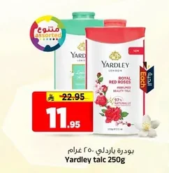 Yardley Royal Red Roses Talc