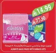 Maxi Thick Pads with Wings 30 Pads